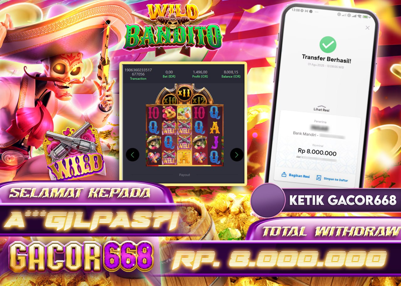 A***GILPAS71 JACKPOT WILD BANDITO Rp.8.000.000 - LUNAS	