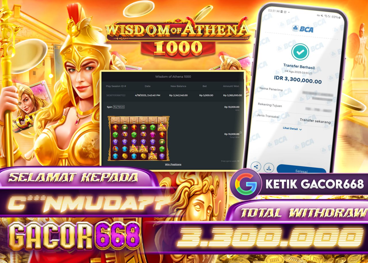 C***NMUDA77 JACKPOT WISDOM OF ATHEMA 1000 Rp 3.300.000 - LUNAS	