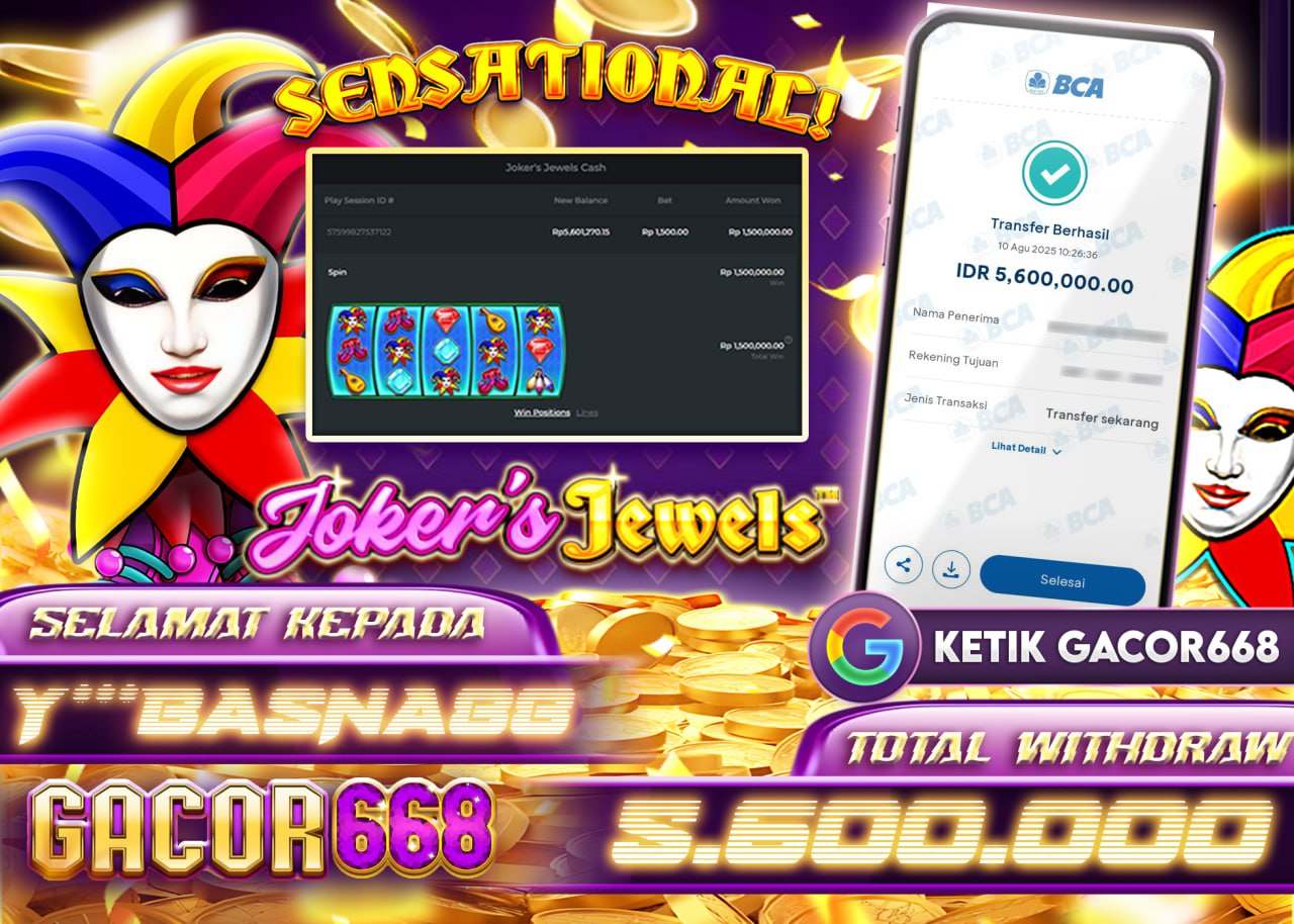 Y***BASNA88 JACKPOT JOKER'S JEWELS Rp 5.600.000 - LUNAS