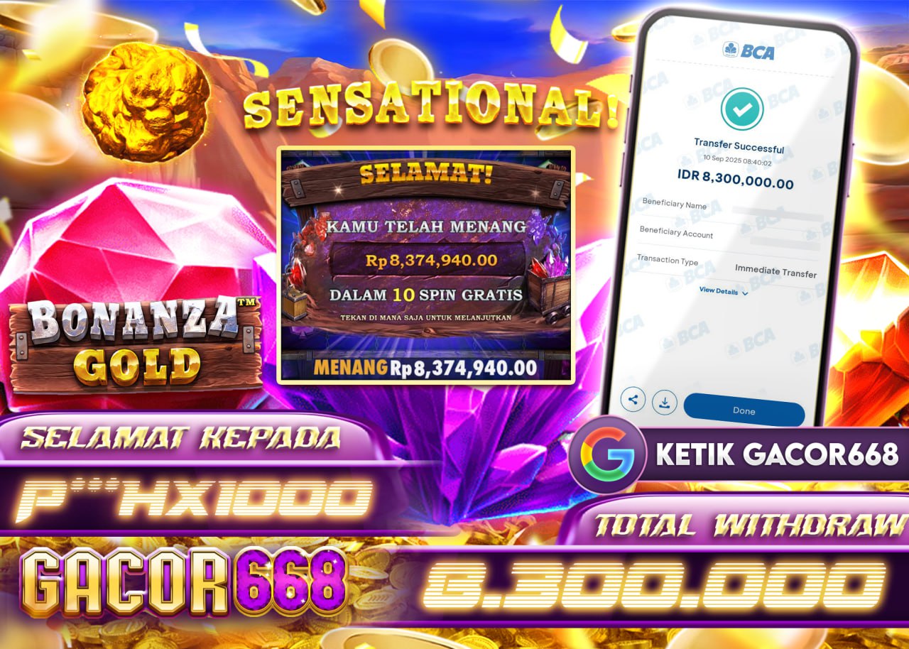 P***HX1000 JACKPOT BONANZA GOLD Rp 8.300.000 - LUNAS