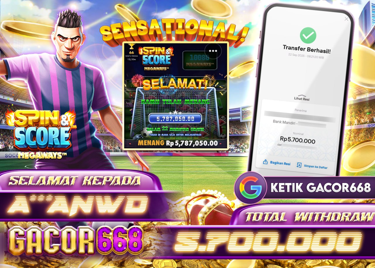 A***ANWD JACKPOT SPIN & SCORE Rp 5.700.000 - LUNAS