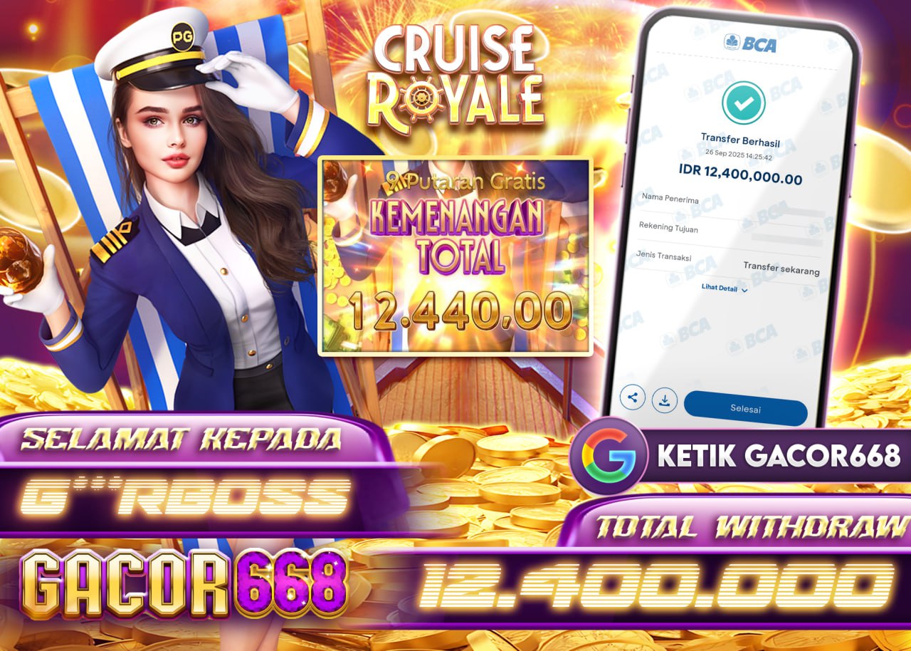 G***RBOSS JACKPOT CRUISE ROYALE Rp 12.400.000 - LUNAS