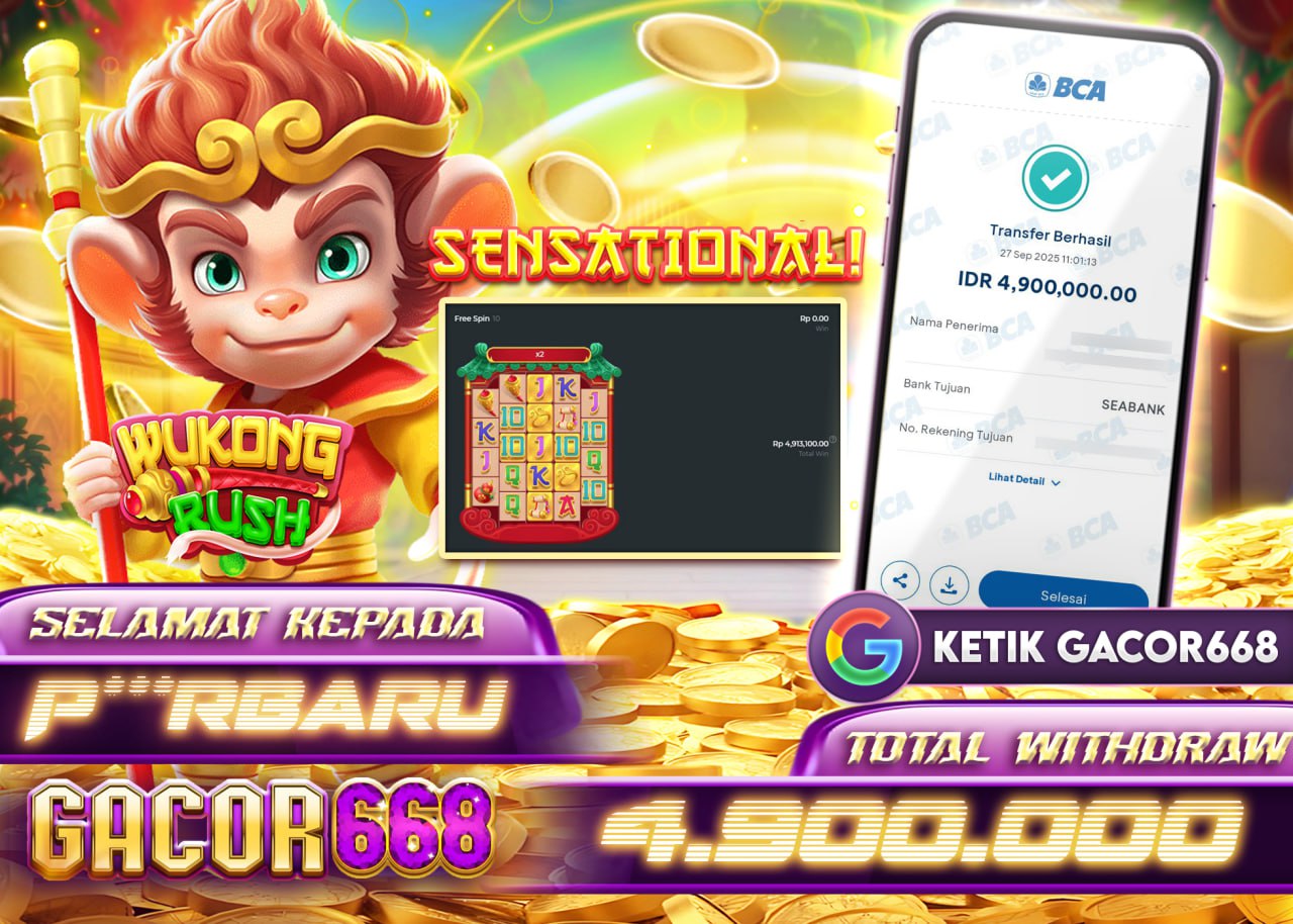 P***RBARU JACKPOT WUKONG RUSH Rp 4.900.000 - LUNAS
