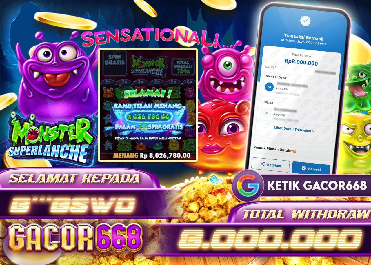 B***BSWD JACKPOT MONSTER SUPERLANCHE Rp 8.000.000 - LUNAS